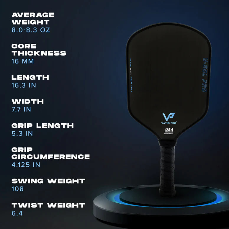 Vợt Pickleball Vatic Pro V-Sol Pro - Flash Series (Launch Edition)